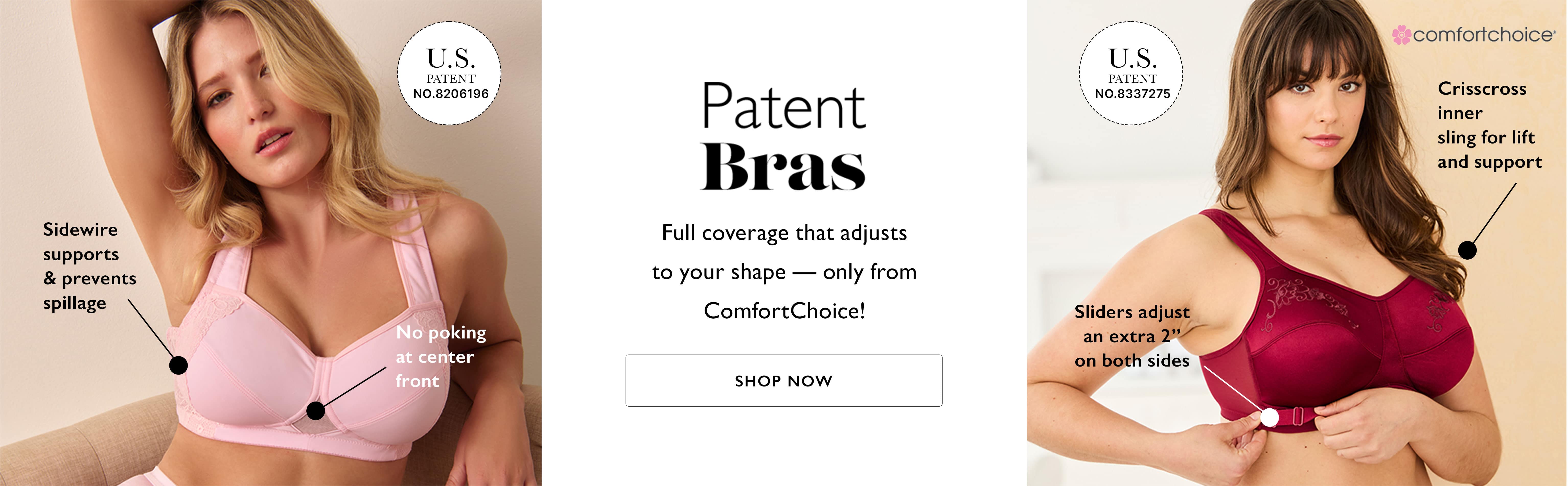 Patent bras shop now