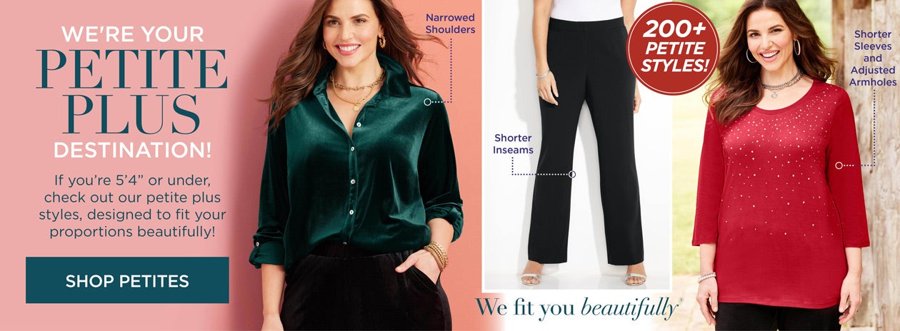 Shop Petites now with 200+ styles