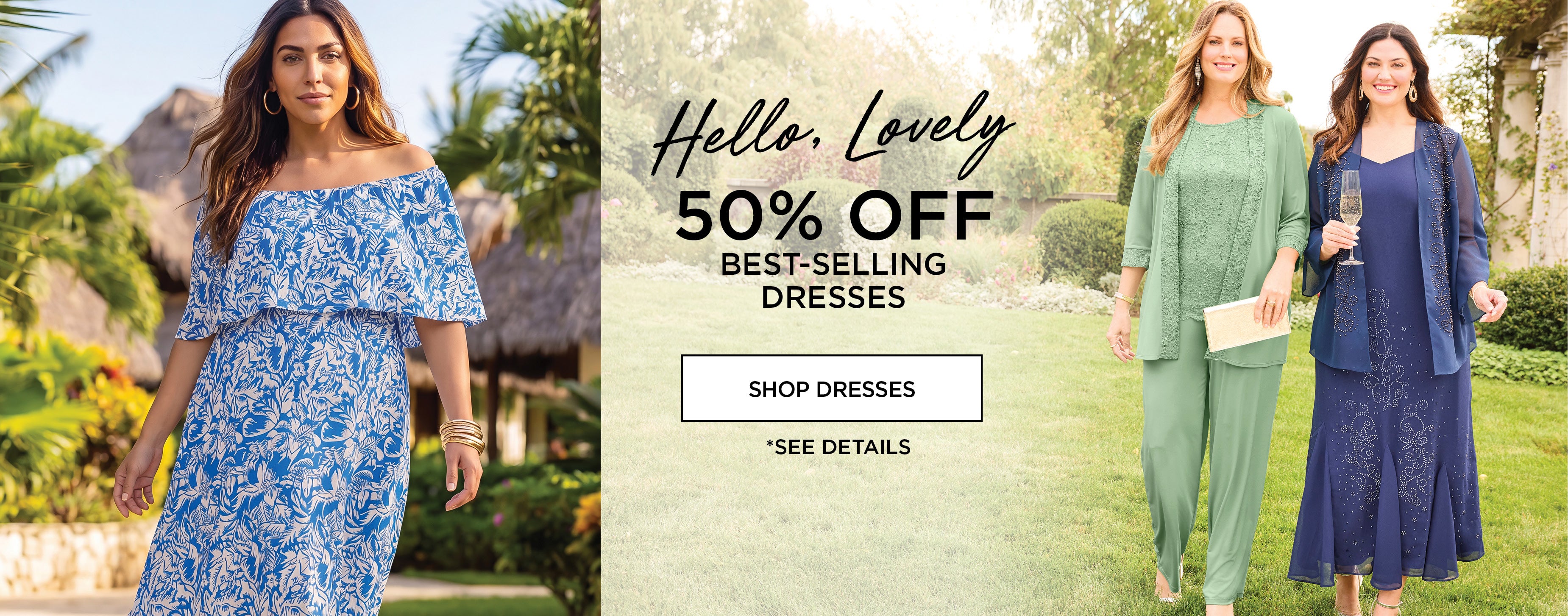 Hello, Lovely! 50% OFF BEST-SELLING DRESSES