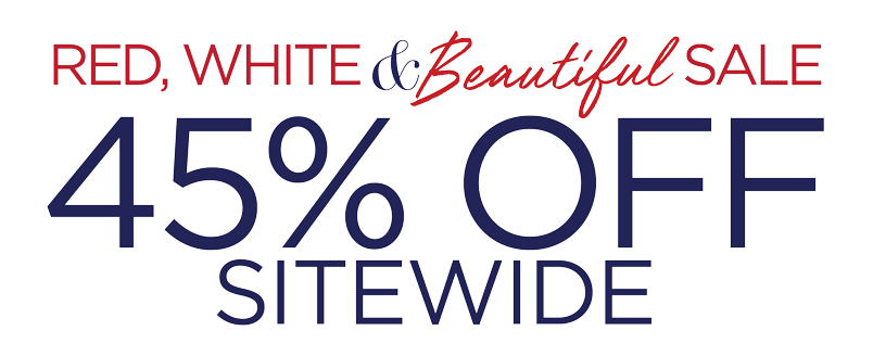 45% OFF SITEWIDE