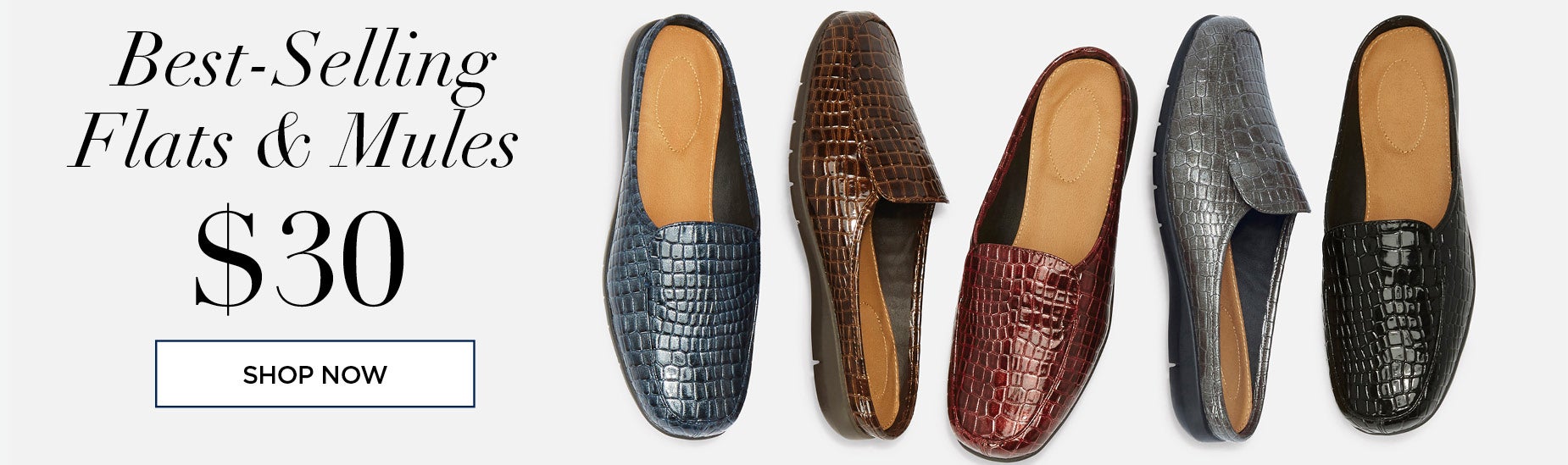 Best-Selling Flats and Multes now $30