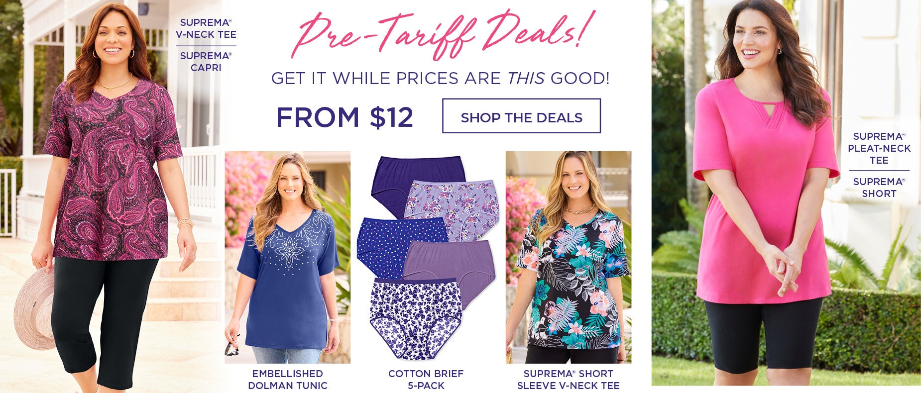 Pre-Tariff Deals from $12