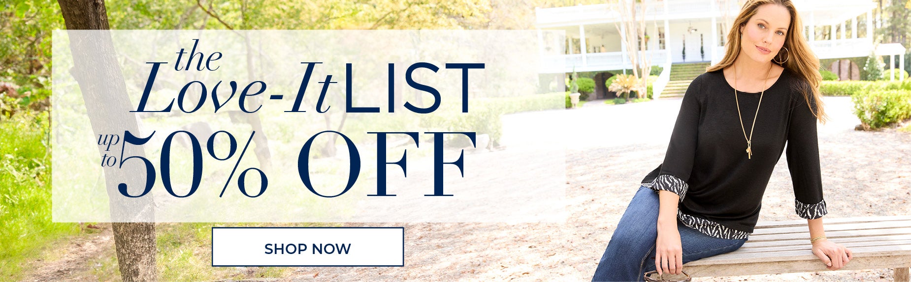 SHOP NOW FOR UP TO 50% OFF
