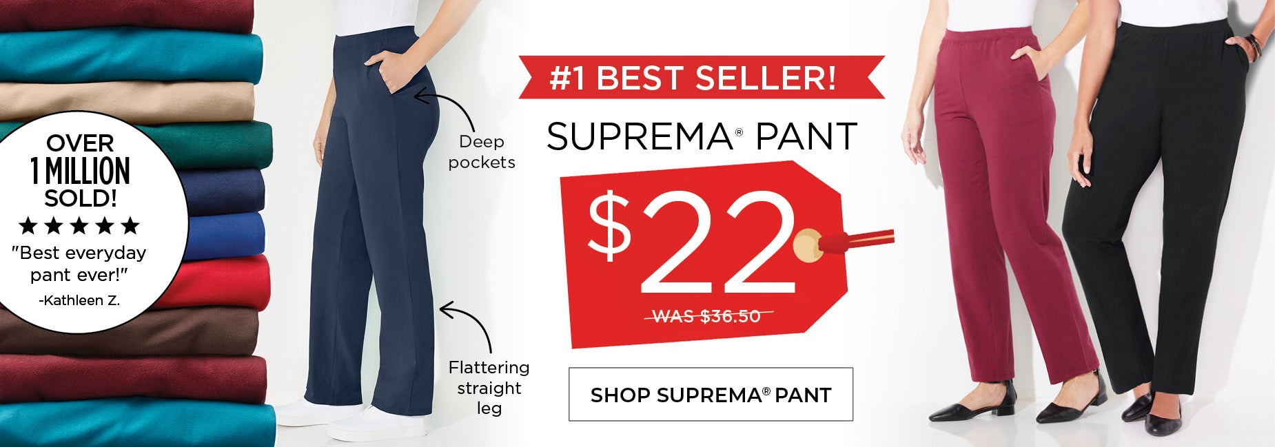 SHOP THE VIP RED TAG SALE: THE SUPREMA PANT NOW ONLY $22