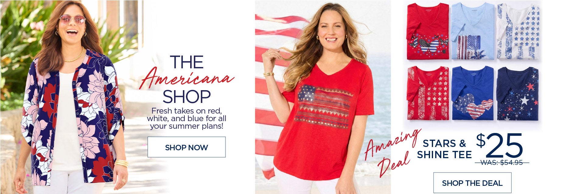 THE AMERICANA SHOP: FRESH TAKES ON RED, WHITE and BLUE FOR ALL YOUR SUMMER PLANS!