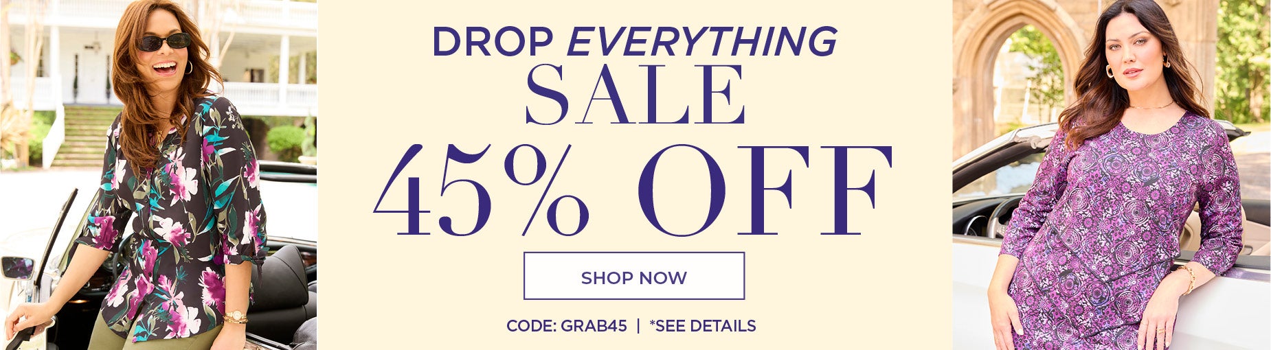 TODAY ONLY: 45% OFF SITEWIDE WITH CODE: GRAB45