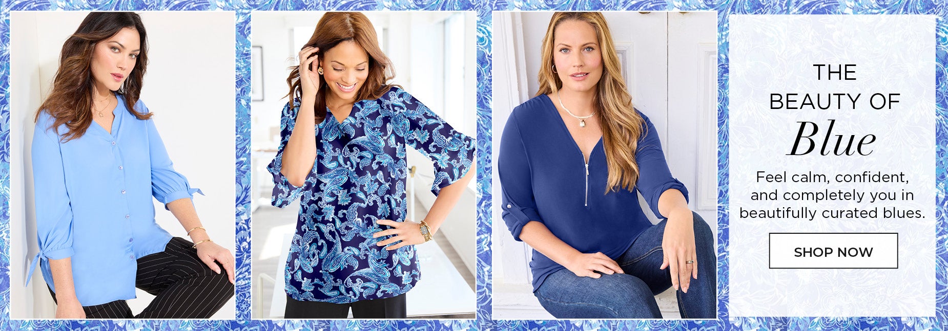Shop The Beauty of Blue Now