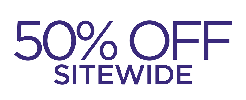 50% OFF SITEWIDE