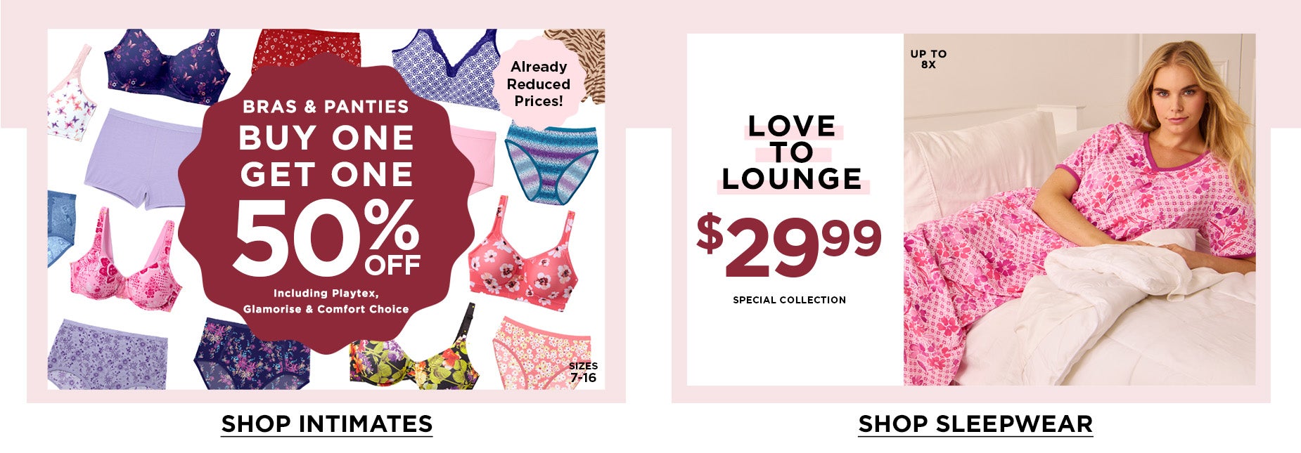 MORE SLEEP AND INTIMATES TO SHOP