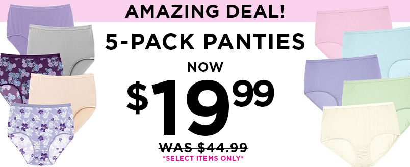 AMAZING DEAL $19.99 PANTY PACK