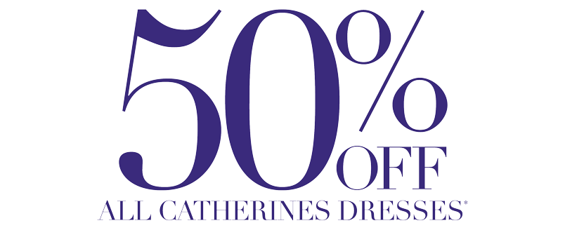 50% off cathereines dresses