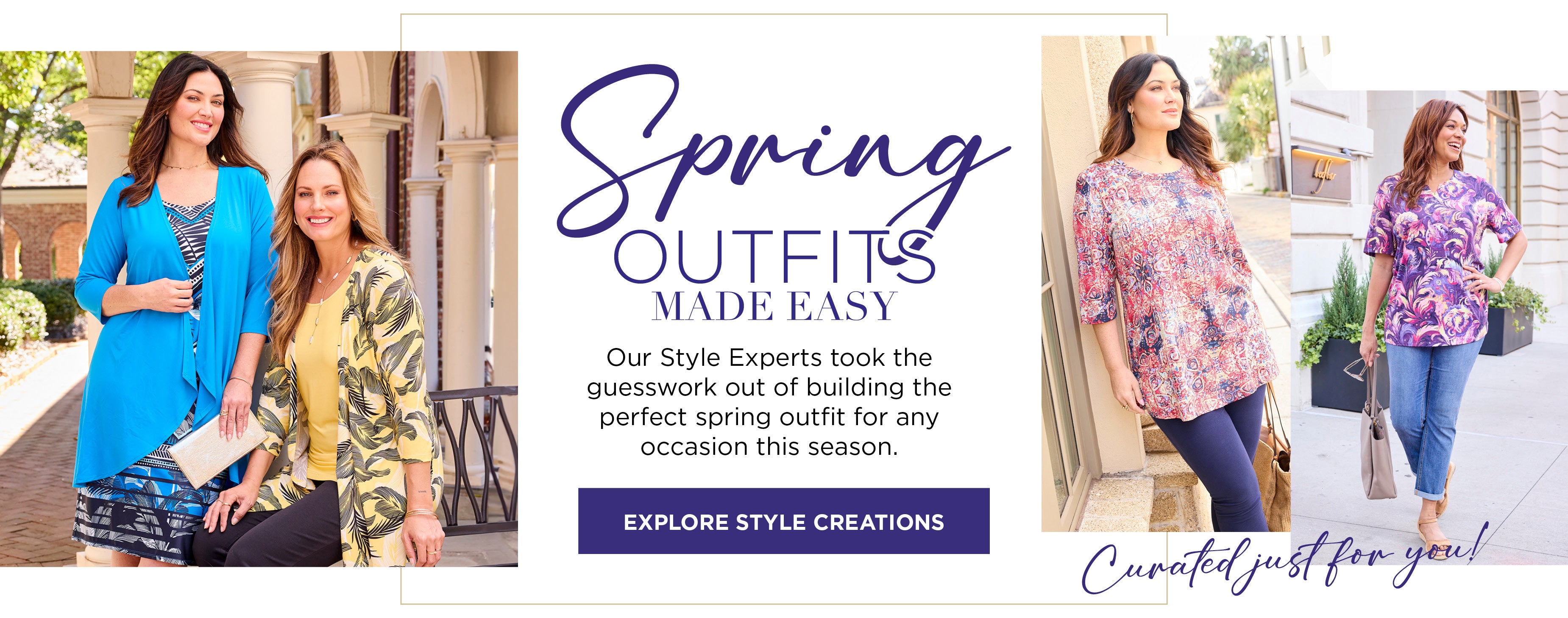 Spring Outfit Made Easy! Our Style Experts took the guesswork out of building the perfect spring outfit for any occasion this season. Curated just for you!