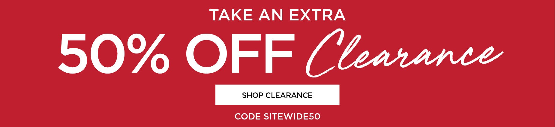 EXTRA 50% OFF CLEARACNE WITH CODE SITEWIDE50
