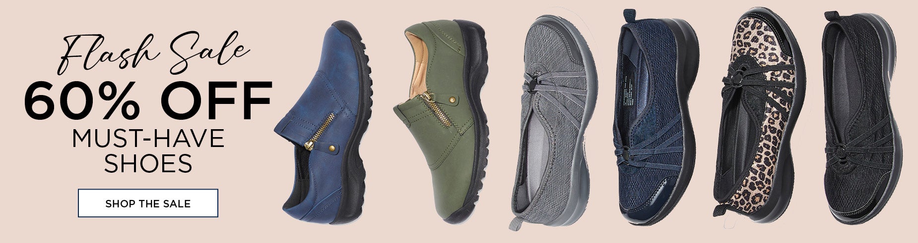 Flash Sale! 60% OFF MUST-HAVE SHOES