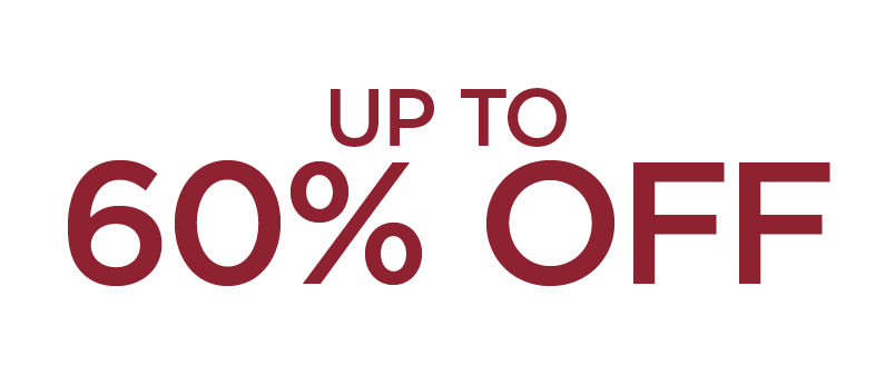 UP TO 60% OFF!
