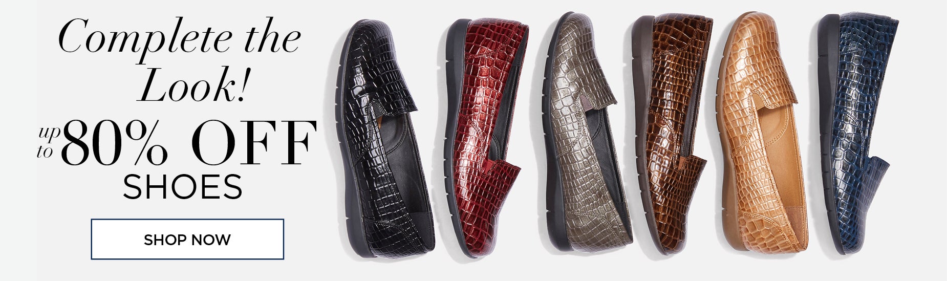 UP TO 80% OFF SHOES