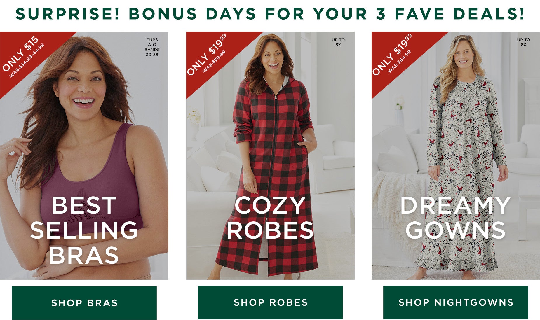 3 DAYS OF BONUS DEALS
