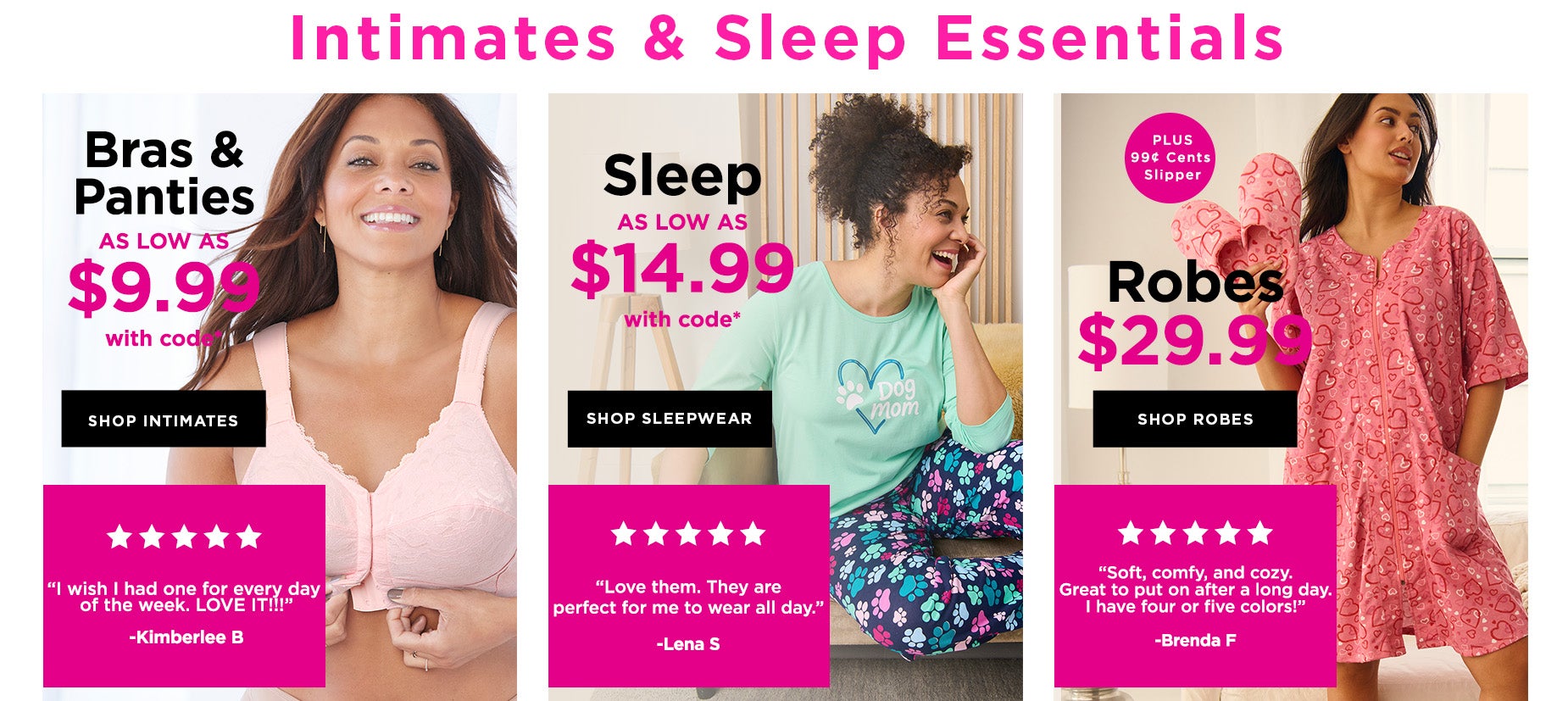 INTIMATES AND SLEEP ESSENTIALS