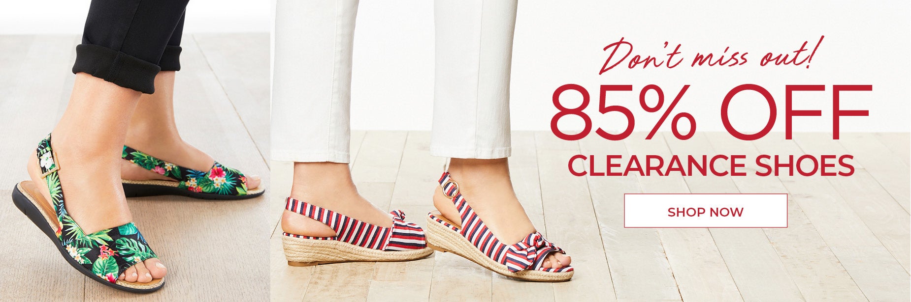 Don't Miss Out! 85% OFF CLEARANCE SHOES: SHOP NOW