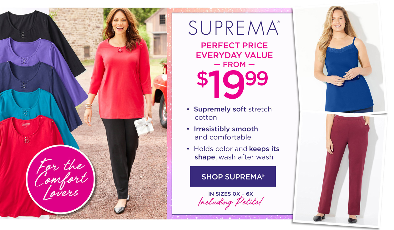 Shop Suprema from $19.99 in sizes 0X to 6X including Petite!