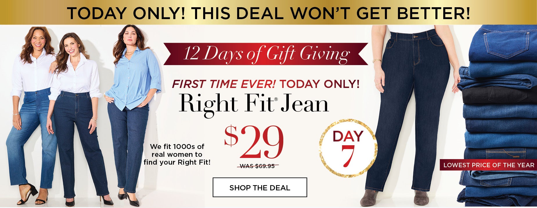 SHOP RIGHT FIT JEAN