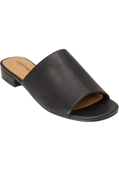 Leather Slip-On Mules Sola Style, Black Catherines